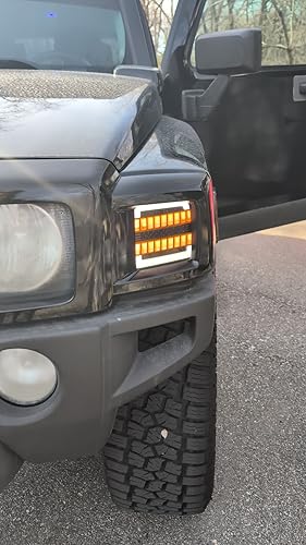 Amazon.co.jp: NJSBYL アンバー LED ウインカー ライト ハマー H3 H3T